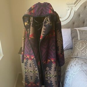 Southwest Design Wool Unlined Coat